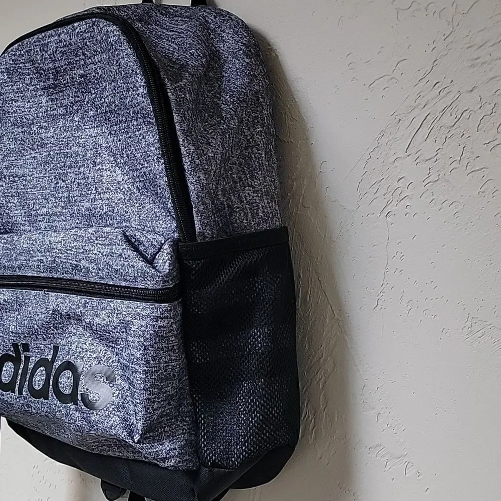 ADIDAS CHARCOAL AND BLACK BACKPACK - NEW